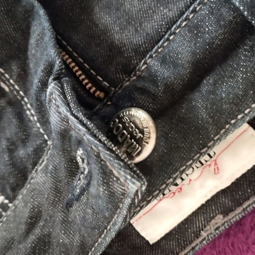 Linea Tesini women's denim skirt size 34 like new, dark blue