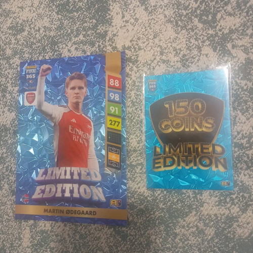 Panini Odegaard XXL FIFA 365 cards new, Arsenal
