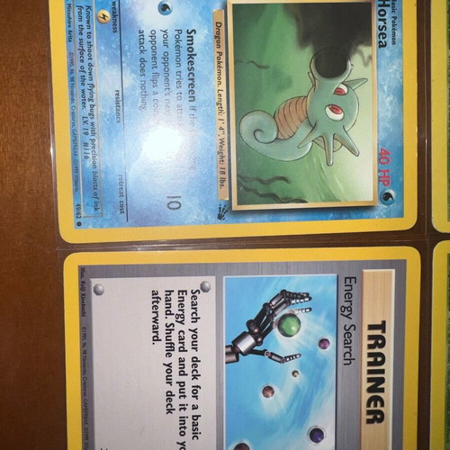 Pokemon TCG vintage cards set of 8 used with minor edge wear