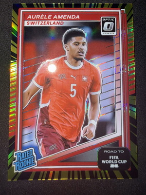 2025-26 Panini Donruss Road to FIFA World Cup 26 Aurèle Amenda Rated Rookie Optic Red #70/75 σαν καινούργια