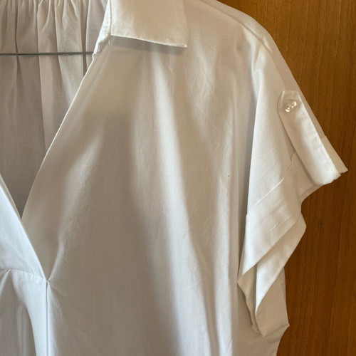 White long shirt-tunic new, one size, cotton blend