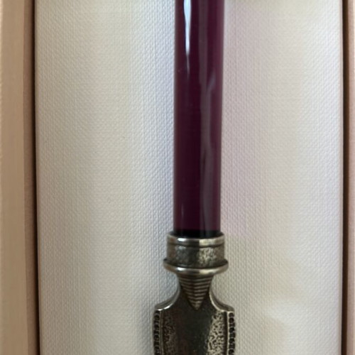 Handmade letter opener with Murano glass handle and bronze new