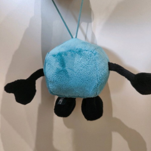 Plush dice car accessory like new blue with movable arms
