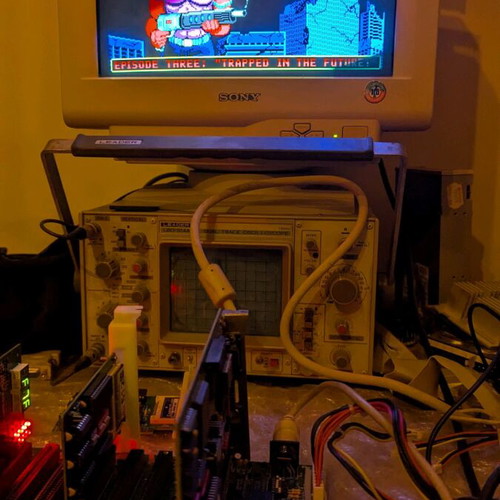 OTI VGA067 16bit ISA CGA/EGA/VGA 256kb graphics card used