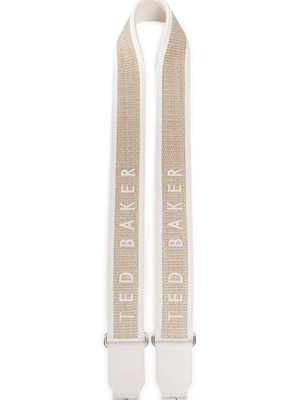 Ted Baker raffia strap like new, leather, 5cm width, 120cm length
