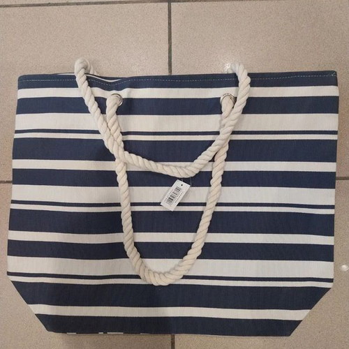 Ankor Shoulder Beach Bag Blue Stripes new