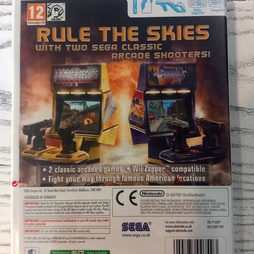 Gunblade NY - L.A. Machine Guns Arcade Hits Pack Nintendo Wii new