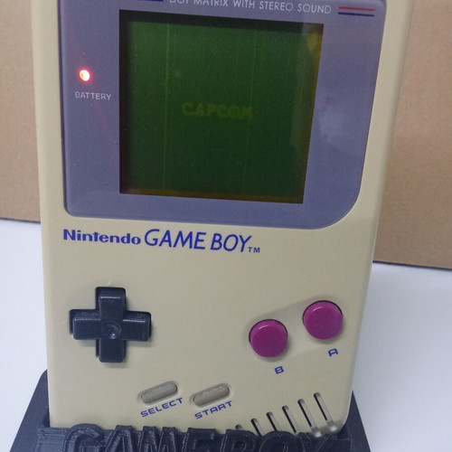 Nintendo Game Boy Classic DMG-01 with 3D Printed Stand