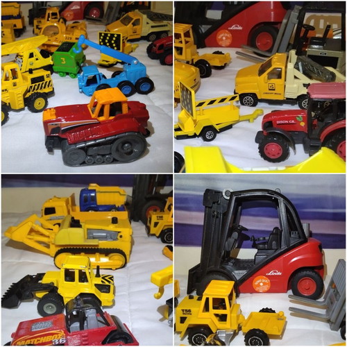 Vintage construction vehicles collection, 20 pieces, used