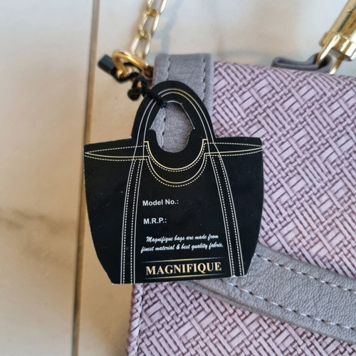 Magnifique pink/grey handbag new with tags