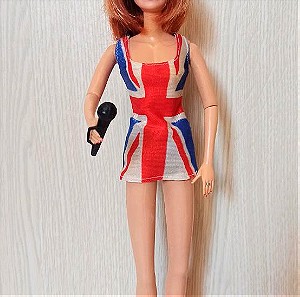 Συλλεκτική σπάνια κούκλα Barbie Spice Girls Ginger Spice Geri Halliwell Galboob τραγουδίστρια 1997