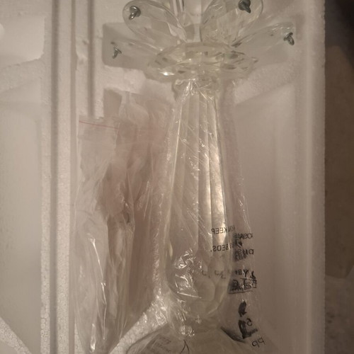 Villeroy & Boch Retro Accessories crystal candlesticks set of 2, new