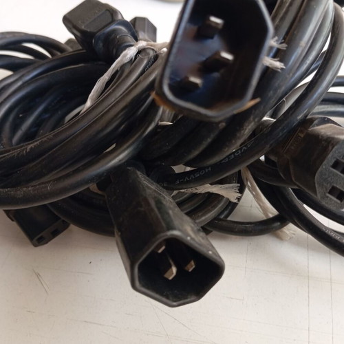 Power extension cables like new, pack of 7, 1.8m male/female