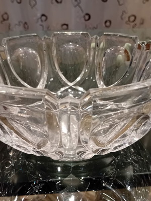 Crystal bowl used, Bohemia glass
