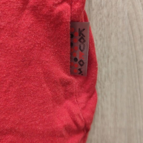 Kouros red top "LOVE ZONE" with thin strap, used, size S