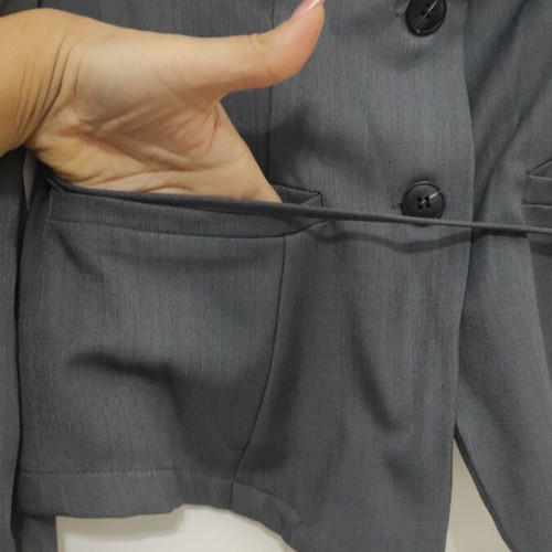 Women's dark gray suit with shorts small like new