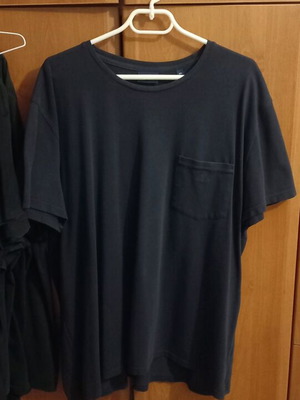 Синя памучна тениска Gant 3XL с джоб, в отлично състояние