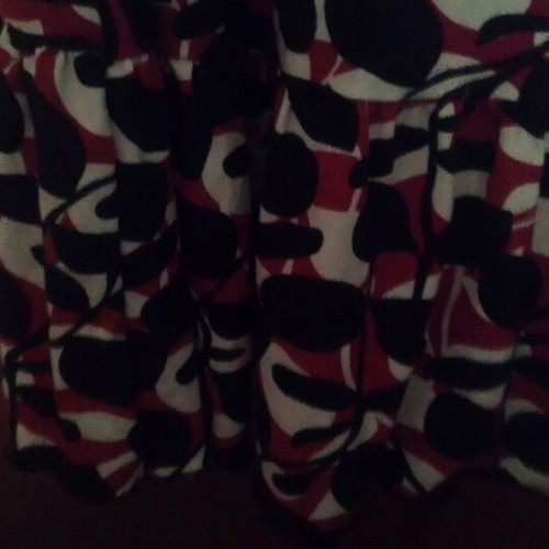 Dress with unique print like new, size L