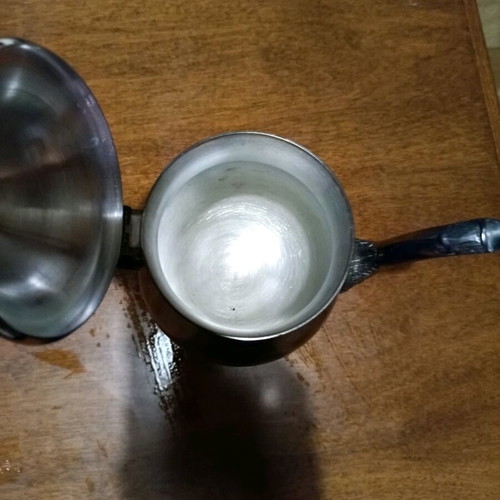 Tea serving pot used, antique
