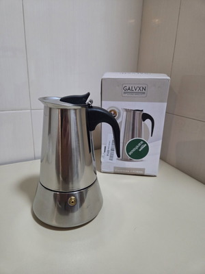 Galvxn stainless steel Italian espresso coffee maker moka pot