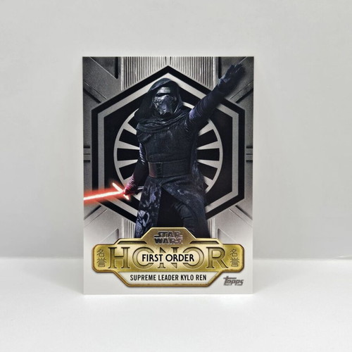 Topps Starwars Supreme Leader Kylo Ren First Order sticker new
