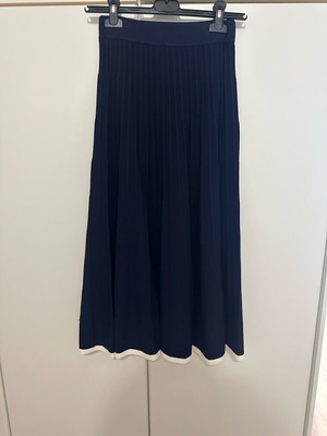 Midi skirt Lynne like new, blue navy with white detail
