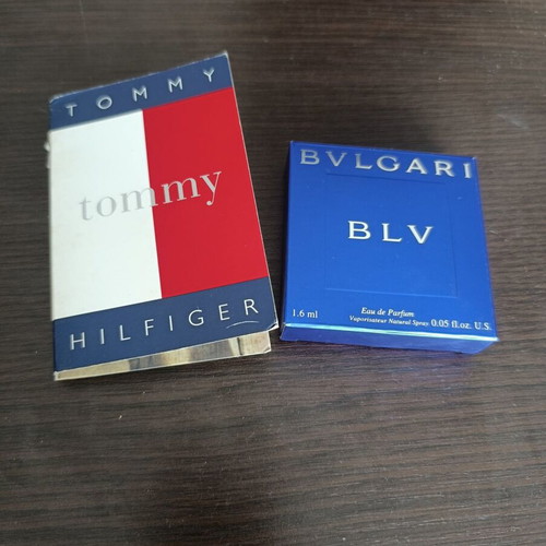 Tommy Hilfiger and Bulgari Vintage Perfume Samples used, collectible