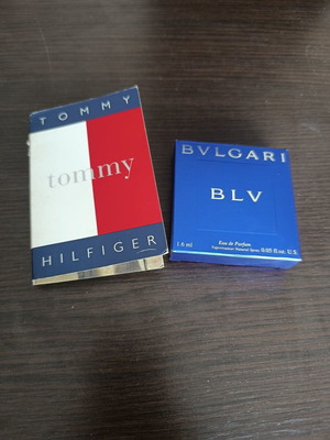 Tommy Hilfiger and Bulgari Vintage Perfume Samples used, collectible