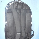 Prime school backpack new, black with white patterns