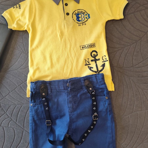 Energiers summer set for 5 years old, new, blue and yellow