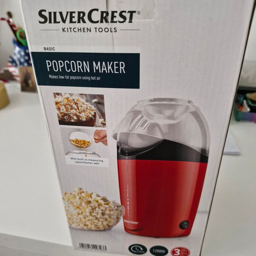 SilverCrest popcorn maker like new, used once