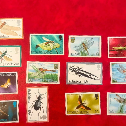 British Commonwealth Stamp Lot 12 Insects & Wildlife, like new