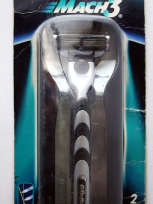 Ξυραφάκι Gillette Mach 3 Triple Blade System δεκαετίας 1990 καινούργιο, αχρησιμοποίητο
