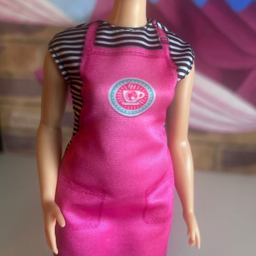 Curvy Barbie Barista Coffee Shop doll, Mattel