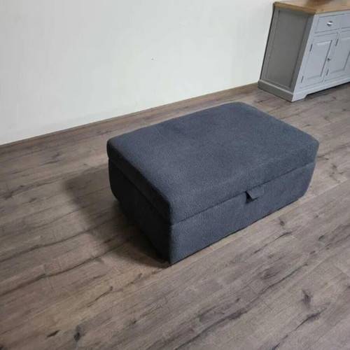 Gray fabric stool with storage function new