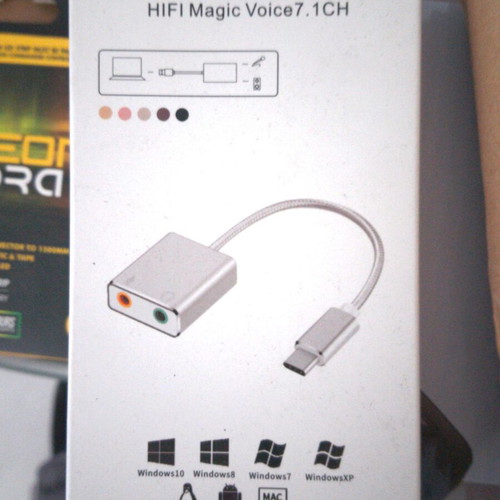 Type-C sound card new with 3.5mm audio output and microphone input