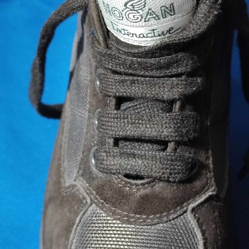 Hogan Interactive sneakers used, brown, size 37