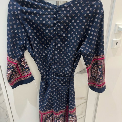 Regalinas one-piece shorts jumpsuit used, blue with floral print