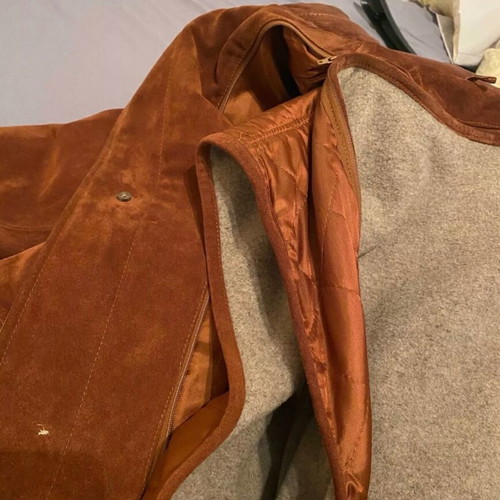 Peter Keen leather jacket used, size 54, brown