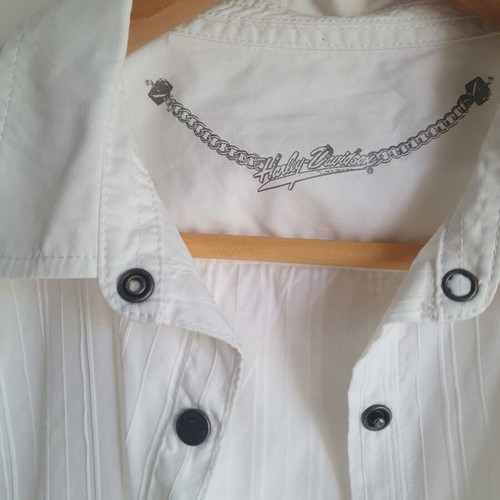 Harley Davison shirt medium white authentic like new
