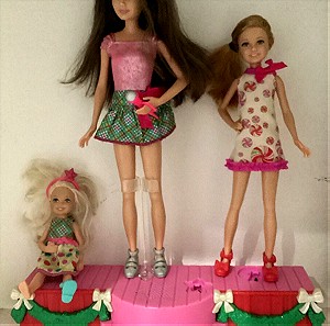 Barbie Perfect Christmas Dolls chelsea , Skipper ,Stacie
