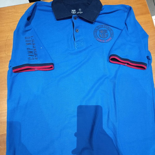 Barcelona Polo shirt like new with embossed logos XL