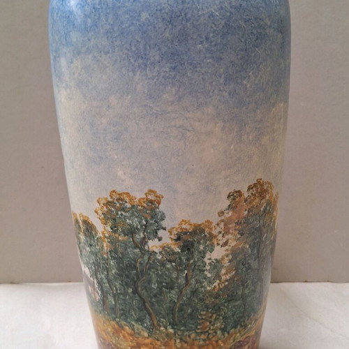 Decorative vase hand-painted by Theodorou 37cm