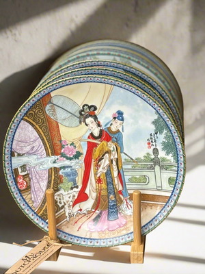 Collector's porcelain plate "Jia Yuan Chun" restored, number 2