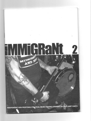 Immigrant Zine #2 hardcore punk fanzine μεταχειρισμένο