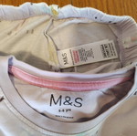 Marks & Spencer thin girls' pajamas used, size 5-6 years 110-116 cm