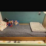 Sofa bed with second bed and mattress