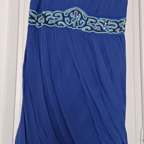 Monsoon summer dress in ancient Greek style like new, blue, size XXL