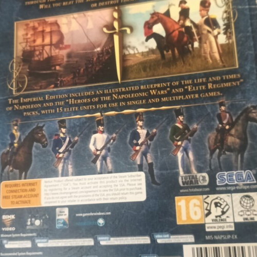 Napoleon Total War Imperial Edition Sega Mega PC used strategy game