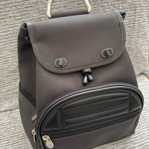 Roncato backpack used, grey, with minor signs of wear